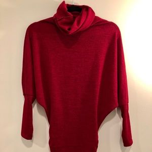 Cowl-Neck Sweater Dress